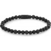 Rebel & Rose Bracelet Black Rocks RR-60088-B-M Unisex