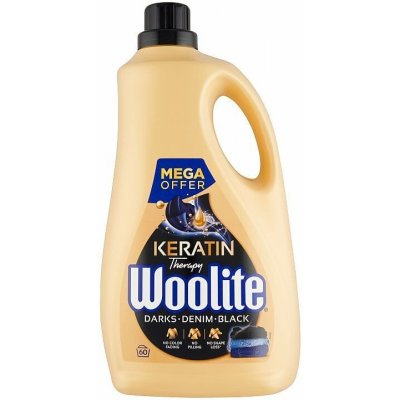 Woolite Keratin Therapy na čiernu a tmavú bielizeň tekutý prací prípravok s keratínom 60 praní 3,6 l