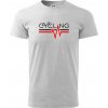 Cycling ekg - Klasické pánske tričko vyššej gramáže - S ( Svetlosivý melír )