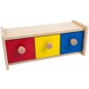 Montessori Krabička s farebnými zásuvkami