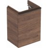 Geberit Skrinka pod malé umývadlo Geberit Smyle Square, s jednými dvierkami: 44.2x61.7x35.6cm, Orech hickory, Šírka umývadla=45cm, Dvierka=Závesy vpravo 500.350.JR.1