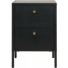 Čierny kovový nočný stolík Dalby – House Nordic