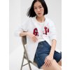 GAP Mikina na zips s logom Gap Biela XS