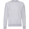 Mikina pánska Fruit of the Loom Classic Set-In Sweat - sivá, 4XL