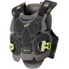 chránič hrudi A-4 MAX, ALPINESTARS (černá/antracit/žlutá fluo, vel. XS/S)