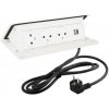 LEGRAND elektrická zásuvka PopUp, 3x 230V Francouzská, 1x USB A+C, biela matná