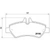 Sada brzdových platničiek kotúčovej brzdy BREMBO P 50 084