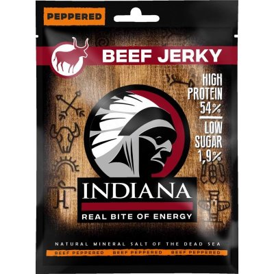 Indiana Jerky Beef Jerky Peppered sušené mäso hovädzie 25 g