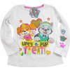 Dievčenské tričko s dlhým rukávom Paw Patrol Sky biele