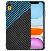 Techsuit Carbonite FiberShell kryt na iPhone XR – modrý Pulse