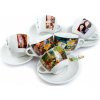 Rosa šálky na cappuccino DIPINTI 160 ml 6 ks