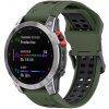 Remienok Sport Wristband zeleno-čierny pre Garmin Fenix 7S / 6S / 5S