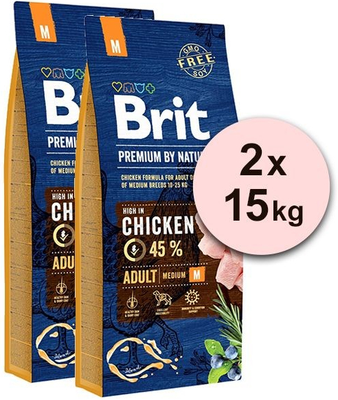 Brit Premium by Nature Adult M 2 x 15 kg od 68,24 € - Heureka.sk