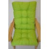Nábytek PEGAS Polstr na zahradní křeslo vysoké - látka světle zelený melír