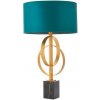 | Endon 95221 - Stolná lampa 1xE27/10W/230V modrá/mosadz/čierna | 95221