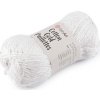 Pletacia priadza Cotton Gold Paillettes s flitrami 50 g - 1 ks 1 (7102) biela strieborná