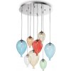 Kreatívny sklenený luster CLOWN SP8 v dizajne 8 balónikov | Ideal Lux