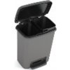 KIS Kôš Compatta recycling, 11+11L, čierny/sivý, 28x38x43 cm, na odpadky