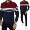 DStreet sveter wx2229 viacfarebný okrúhly výstrih
