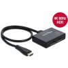 Delock HDMI Splitter 1 x HDMI in > 2 x HDMI out 4K 60 Hz