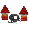 TruckLED Sada LED svietidlo 5 funkcií ( zadné, brzdové, smerové, špz, odrazové) 12/24V s magnetmi, káblami a reflexným trojuholníkom [L1855]
