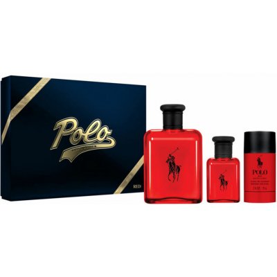 Súprava s pánskym parfumom Ralph Lauren Polo Red 3 Kusy