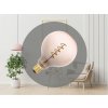 NEDES LED dekoratívna žiarovka / filament SPIRAL 4W GREY - PINK - G125 / E27 / 2000K - ZSF123