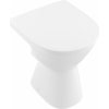 VILLEROY & BOCH ViCare samostatne stojace WC (zvýšené) s plochým splachovaním bez vnútorného okraja, 355 x 480 mm, biela alpská, s povrchom CeramicPlus, 4684R0R1