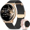 Smart hodinky Lazird SmartWatch Lazird Dámske Rozhovory Tlakomer zlatý