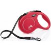 Vodítko Flexi New Classic M pásek 5 m/25 kg červené (FX-32206)