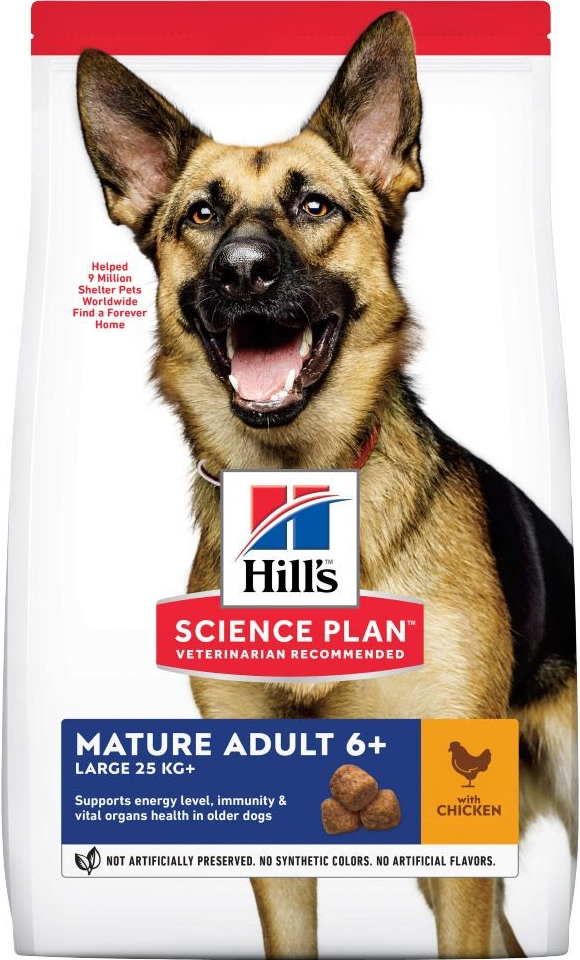 Hill’s Science Plan Mature Adult 6+ Large Breed krmivo 18 kg.