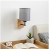 | Brilagi - Nástenná lampa NUBILA WOOD 1xE27/25W/230V dub/šedá | BG1561+BG1582