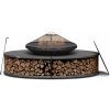 Blumfeldt Firebowl Ebeko 3 v 1, možno použiť ako gril alebo stôl, grilovací rošt + ochrana proti iskrám (GDW27-Ebeko-BK)