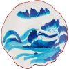 Seletti Dezertný tanier DIESEL CLASSICS ON ACID MELTING LANDSCAPE 21 cm modrý porcelán
