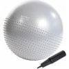 Masážna lopta s výstupkami HMS 65 cm, odtiene sivej