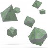 Kocka Set (7) - Oakie Doakie Dice RPG Set Metal Glow in the Dark - Druid's Blaze