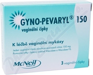 Gyno-Pevaryl 150 vaginálne guľôčky glo.vag.3 x 150 mg