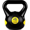 MOVIT Kettlebell činka - 4 kg, čierna/žltá