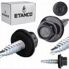 Farmárske skrutky 4,8x20 mm RAL 7016 250 ks do plechu, sponka Etanco GTO2