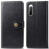 VSETKONAMOBIL 26373 LEATHER BUCKLE Peňaženkový obal Sony Xperia 10 II čierny