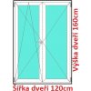 Soft Dvojkrídlové balkónové dvere 120x160 cm, otváravé a sklopné