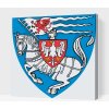 Vymalujsisam.sk Maľovanie podľa čísiel - Erb Koszalin Veľkosť: 50x50cm, Rám: Na plastovej doske