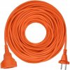 Solight 1z pohyblivý přívod - spojka, 25m, 2 x 1,5mm2, oranžová PS23