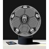 Beling 3D lampa, Lopta s logom Juventus, 7 farebná S197