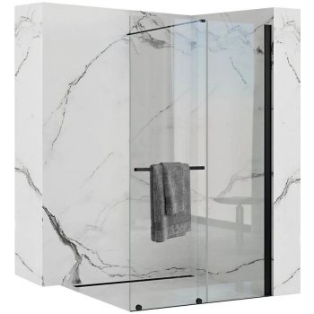 REA - Cortis posuvná sprchová zástena 100x195cm, 6mm sklo, číre sklo /  čierny profil, REA-K7740 od 277 € - Heureka.sk