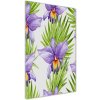 Vertikálny foto obraz akrylové sklo Orchidea a palmy 50x100 cm