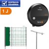 Set elektrického ohradníku s mobilní sítí pro králíky, psy, kočky - síťový zdroj - síť 50 m