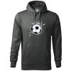 Futbalová lopta v triku - Mikina pánska Cape s kapucňou - XL ( Tmavá bridlica (sivá so zeleným nádychom) )
