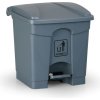 Nášľapný viacúčelový kôš na odpadky, 30 l, 350 x 400 x 340 mm, sivá