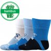 Voxx Dojčenské bambusové ponožky 3 páry Sebík BM110481 mix B chlapec